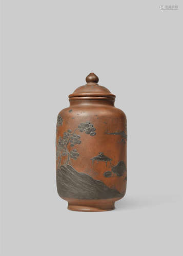 A RARE CHINESE YIXING TEA CANISTER