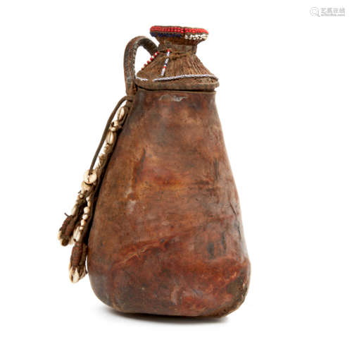 Maasai Leather Vessel