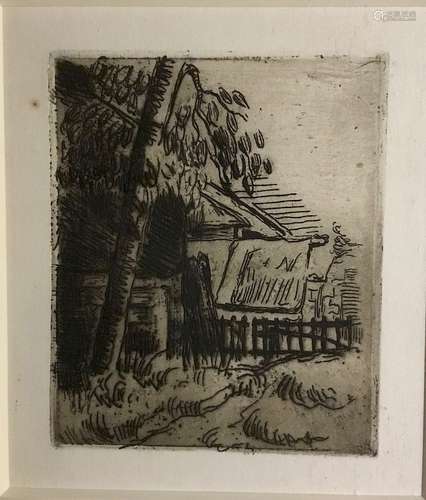 Etching, Paul Cezqnne (1839-1906)