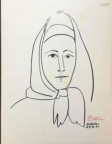 Lithograph, L’espagnole (Spanish Woman),  Pablo Picasso (1881-1973)