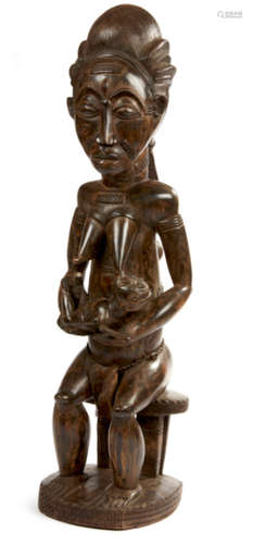 Large Baule Maternity Figure