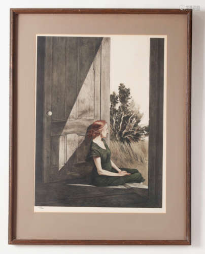 Andrew N. Wyeth Collotype, Christina Olson, 1956