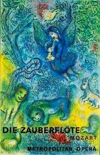 Lithographic Poster, The Magic Flute, Marc Chagall