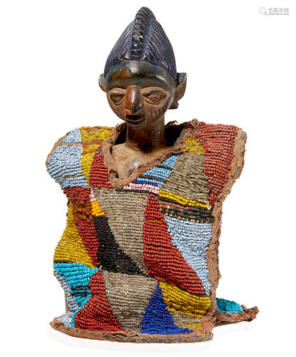 Yoruba Ibeji with Beaded Cloak