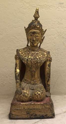 Gilded Bronze Thepphanom, Thailand, 19th Century