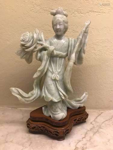 Chinese Jadeite Figure, 20th Century