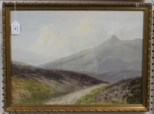 Daniel Sherrin - Dartmoor Landscapes, a pair of early 20th century watercolours with gouache, both