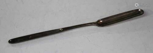 A George III silver marrow scoop, London 1796 by Thomas Wallis II, length 21.6cm.Buyer’s Premium