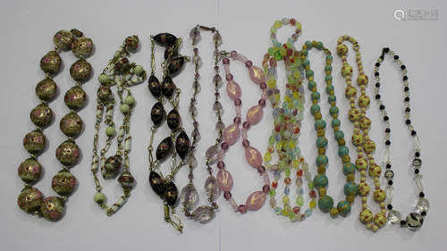 A group of twenty-one necklaces, including four Venetian glass beads.Buyer’s Premium 29.4% (