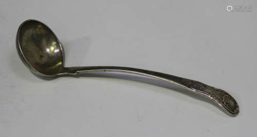 A George IV Scottish silver King's pattern toddy ladle, Edinburgh 1822 by Alexander Cameron of