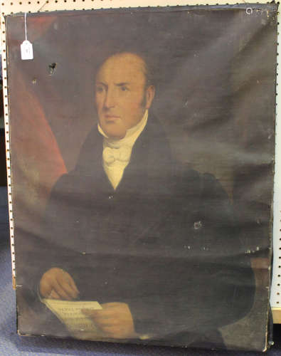 Isaac Heard - Half Length Portrait of a Gentleman, possibly Daniel Buchanan, a Liverpool Merchant,