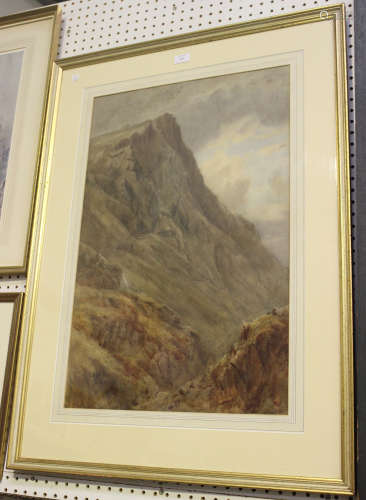 Colin Bent Philip - 'Horntree Cragg', early 20th century watercolour, signed and indistinctly