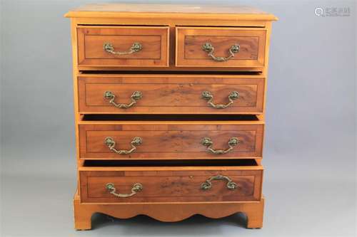 A Georgian-Style Small Chest of Drawers