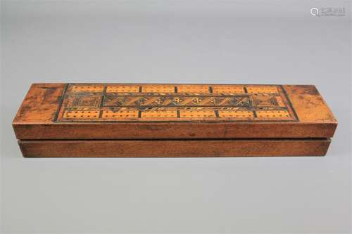 An Antique Cribbage Box