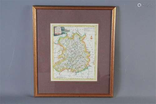 J Ellis, an Antique Map of Shropshire