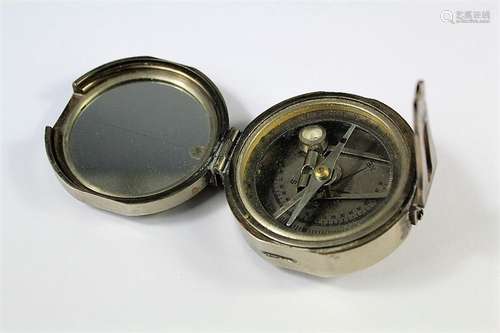 A Natural Sien Stainless Steel Surveyors Compass