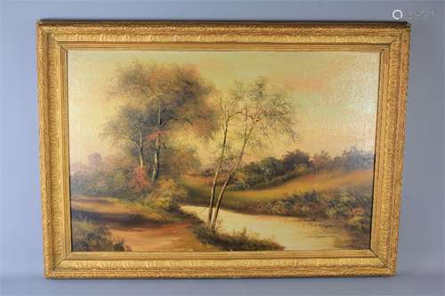 An Edwardian Original Oil on Canvas