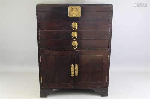 A Rosewood Cutlery Cabinet