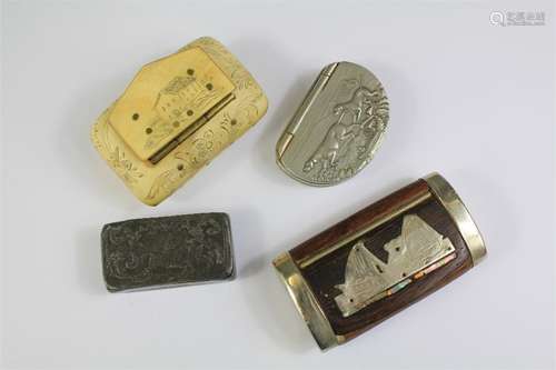 Four Antique Snuff Boxes