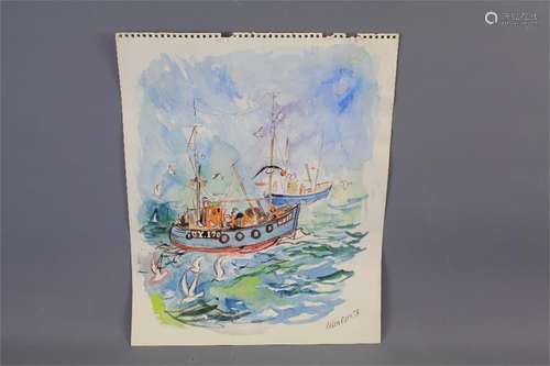 Colin Carr (1929-2002), Original Watercolour