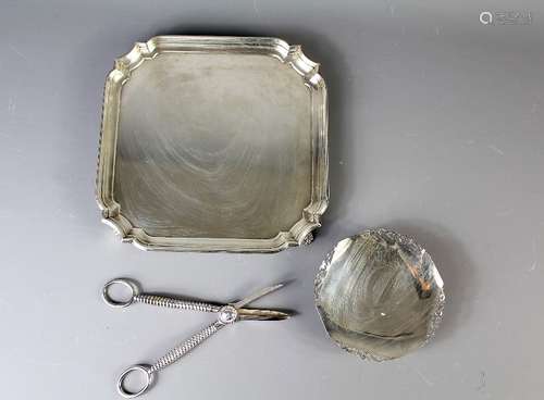 A Silver Card Tray