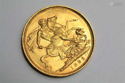 A Victoria Full Gold Sovereign