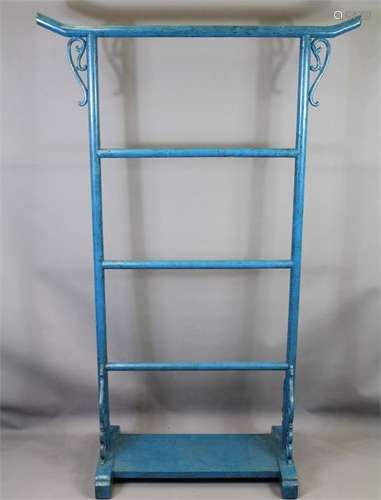 A Blue Painted Chinese Stand