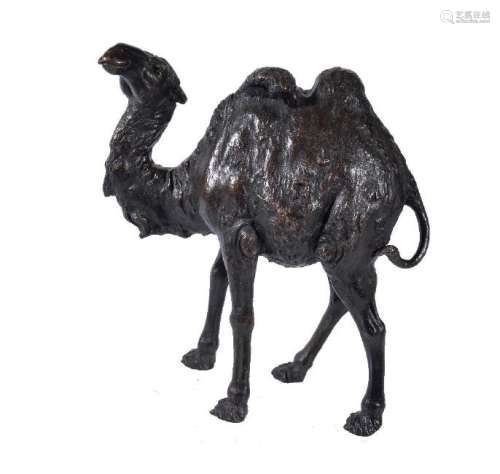 Genryusai Seiya: A Bronze Model of a Camel standing