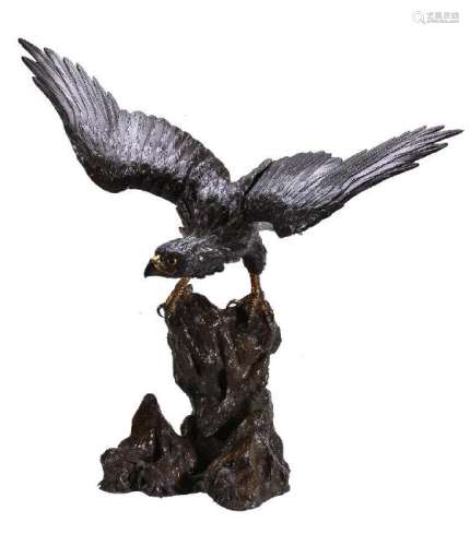 A Large Bronze Model of an Eagle