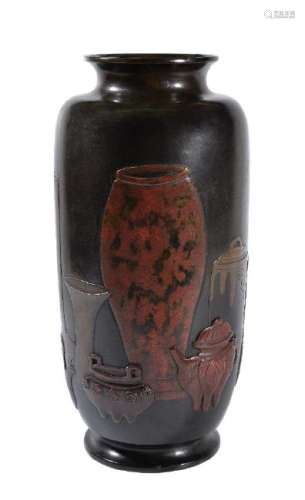 A Large Bronze Vase
