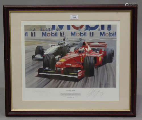 After Graham Turner - 'Fantastic Finish', limited edition colour print, signed by the artist, 41cm x