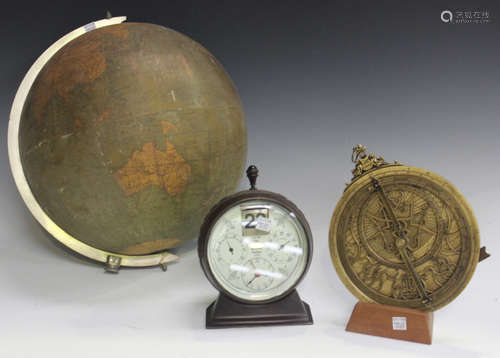 An early 20th century Philips' 'Challenge Globe', diameter 13½ inches (lacking stand), together with