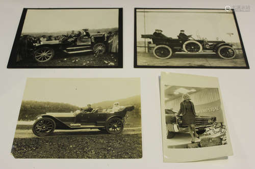 A large collection of approximately 800 black and white motoring related photographs, including