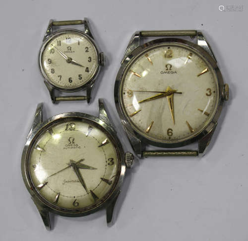 An Omega Seamaster Automatic steel cased gentleman's wristwatch, case diameter 3.2cm, an Omega steel