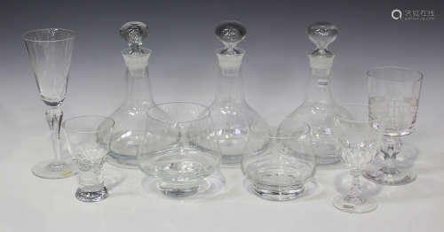 A collection of mostly Caithness commemorative glassware, including three limited edition 'Silver