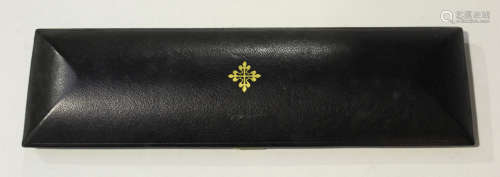 A Patek Philippe rectangular black wristwatch case, length 26cm.Buyer’s Premium 29.4% (including VAT