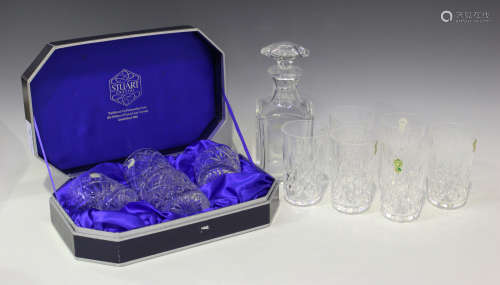 A set of six Waterford Crystal Lismore pattern tumblers, height 13cm, together with a mixed group of