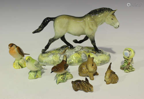 A Beswick Przewalskis Wild Horse model, black printed 'Beswick England 2005' to base, length 24.3cm,