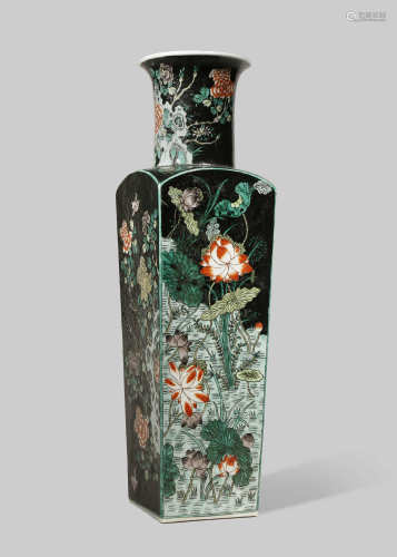 A CHINESE FAMILLE NOIRE VASE