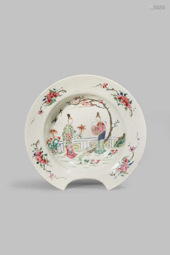 A CHINESE FAMILLE ROSE BARBER'S BOWL