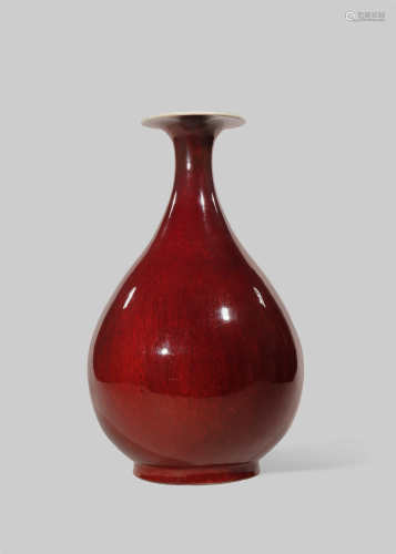A CHINESE LANGYAO BOTTLE VASE