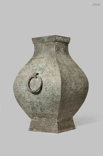 A CHINESE BRONZE ARCHAISTIC RITUAL VESSEL