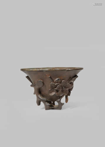 A CHINESE ZITAN LIBATION CUP
