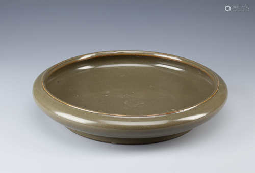 A LARGE CHINESE TEADUST GLAZED BOWL