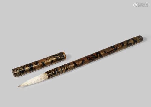 A CHINESE LACQUER CALLIGRAPHY BRUSH
