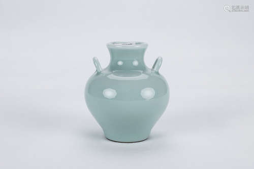 Chinese celadon porcelain jar.