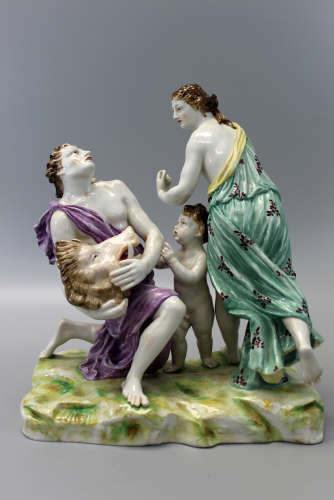 Antique Ludwigsburger Porcelain Figurine. German 1790's.