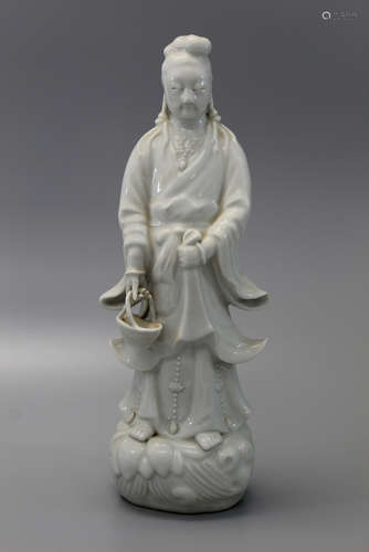 Chinese blanc de chine porcelain Guanyin.