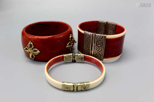 Three Indian bangles.