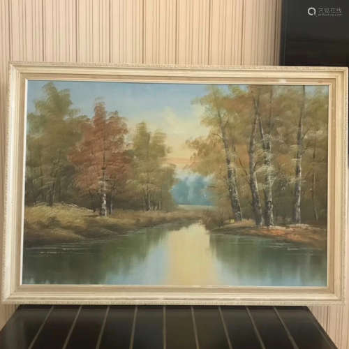 19TH CENTURY, AN OLD EUROPEAN OIL PAINTING